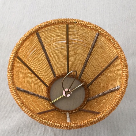 4 Gold Beaded small decorative lamp shade available sold separately - Picture 5 of 8